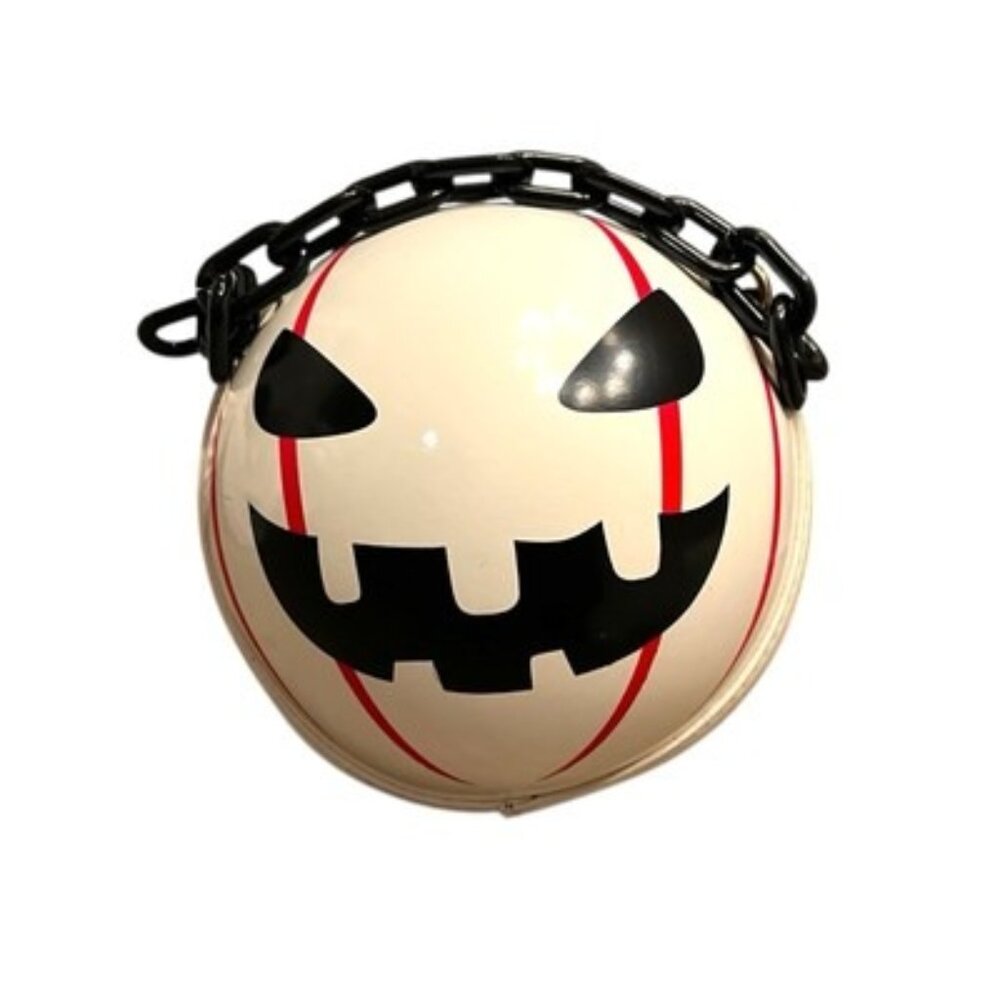 Shein White Pumpkin Jack-o'-Lantern Halloween 6” Round Purse Bag